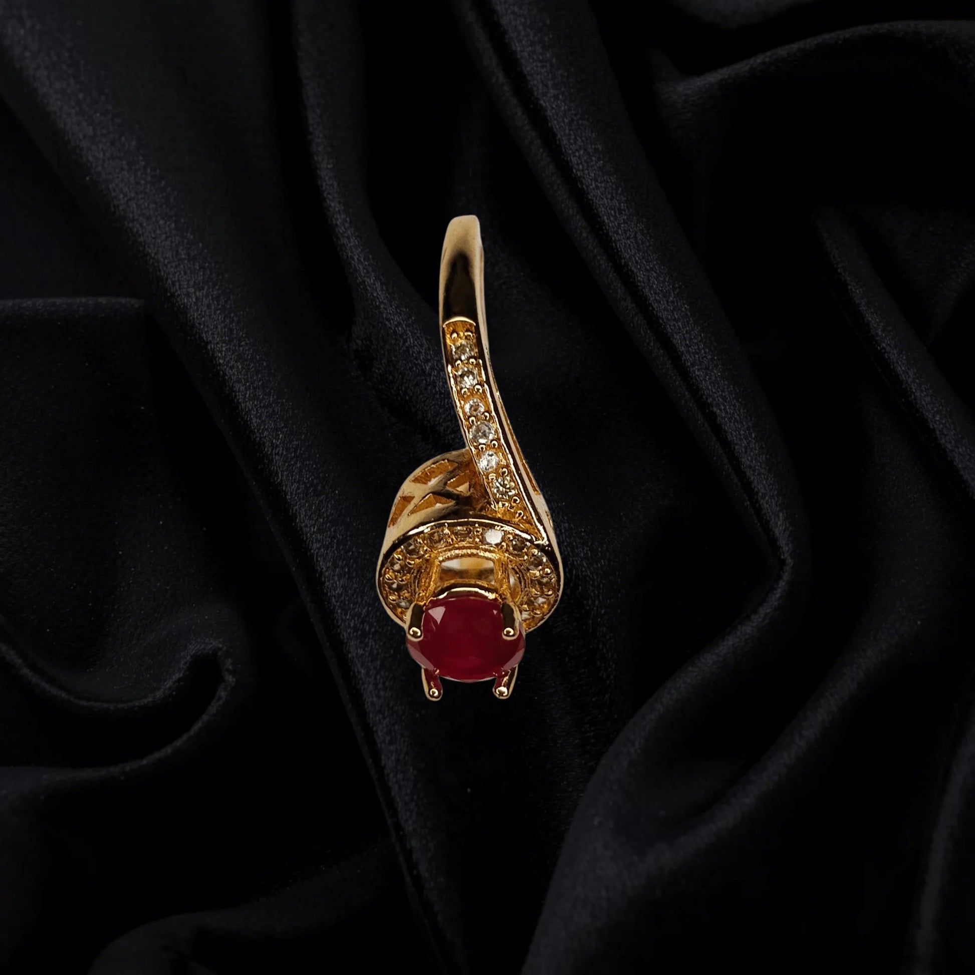 Royal Ruby Gold Plated Ring