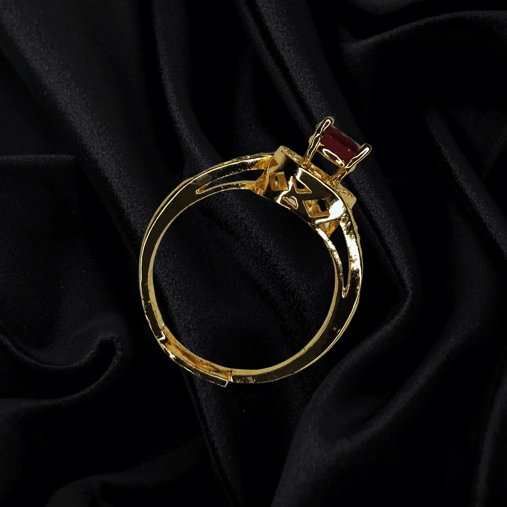 Royal Ruby Gold Plated Ring